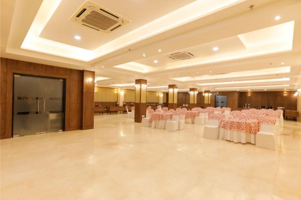 Shahnai Banquet Hall Stage and Seating Setup