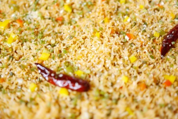 Aromatic Vegetable Fried Rice with Bell Peppers